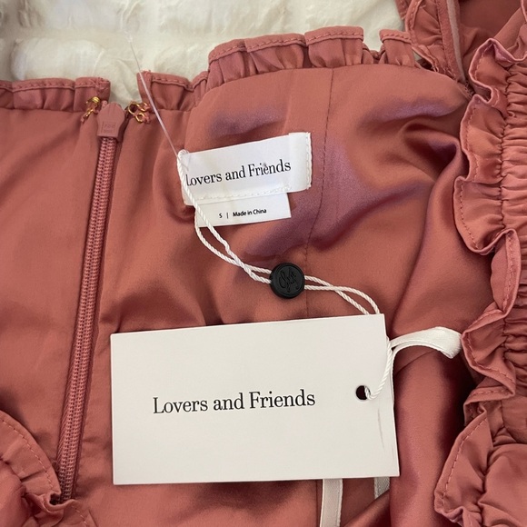 Lovers + Friends Satin Pink Ruched Babydoll Mini Dress - Picture 11 of 15